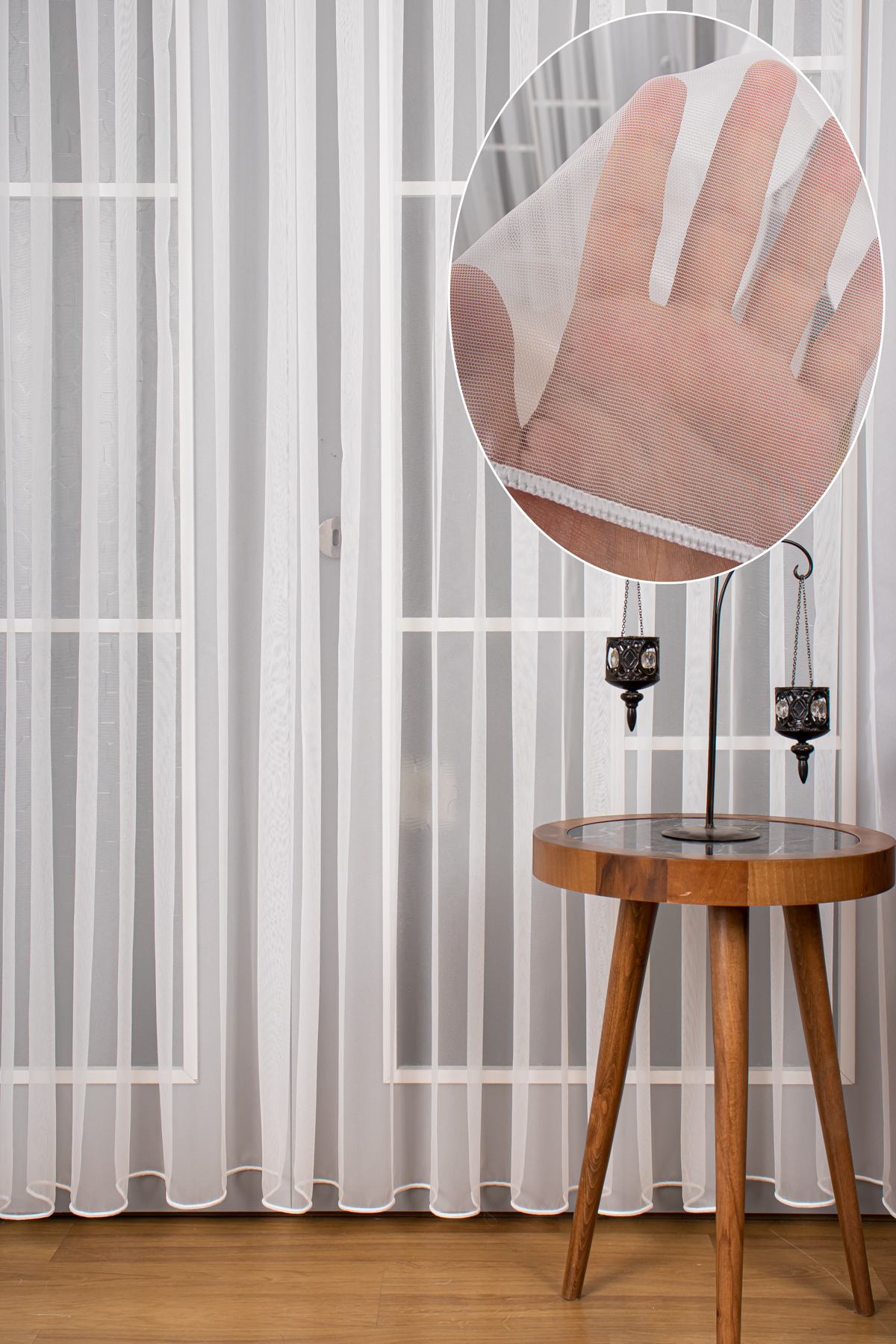 Mutfak Tül Perde - Ekru