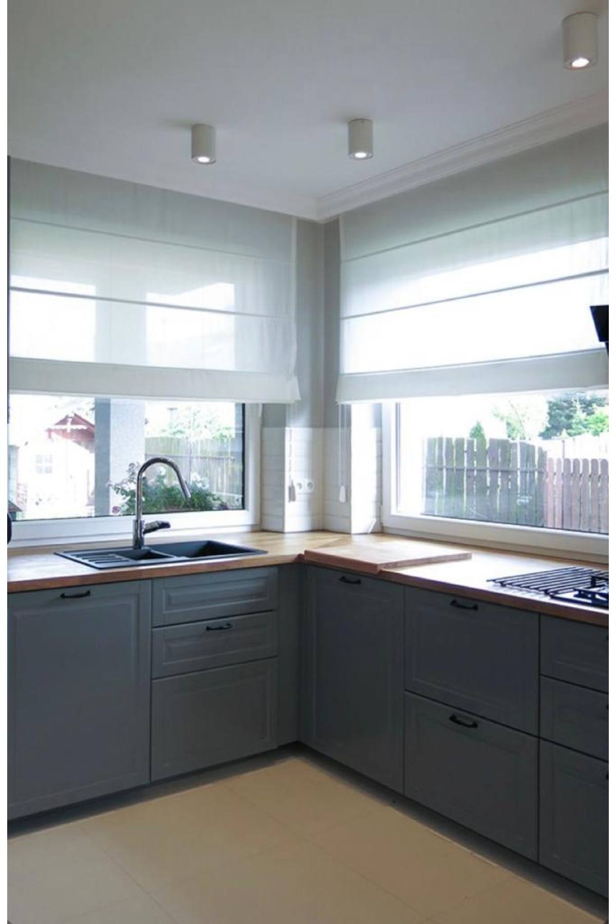 Katlamalı Perde Beyaz Keten Tül