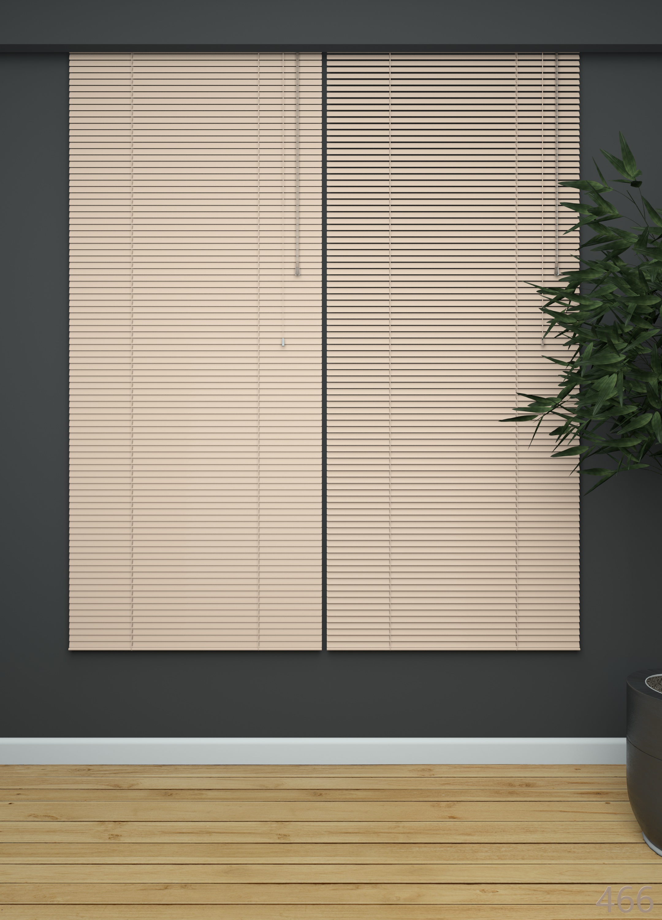 Mutfak - 1. Kalite Açık Yavruağzı - Alüminyum Jaluzi Perde - 25mm Kalınlığında